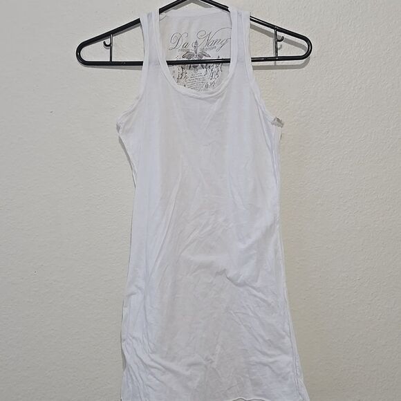 - Da Nang Gray Graphic Fitted Sleeveless Tank Top S - Picture 1 of 7